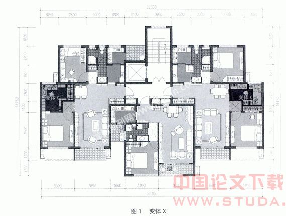 中小户型住宅设计中的“2+X”可变模式探讨