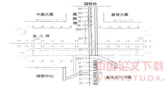 北京地铁10号线一期工程国贸站方案设计