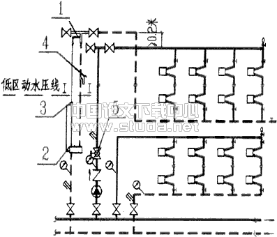 高层建筑直接连接供暖系统减压循环装置的研究